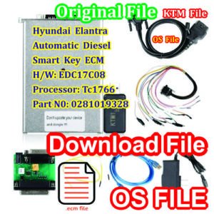 Hyundai Elantra-Diesel-Push Start Automatic File-Smart key-Ktm tool file H/W: EDC17C08 Processor: TC1766 Part No: 0281019328