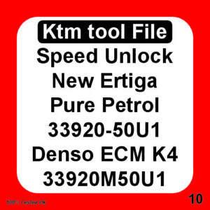 10-Speed Unlock New Ertiga Pure Petrol 33920-50U1 Denso ECM K4 33920M50U1 Ktm tool File