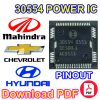 30554-Power IC Pinout-Hyundai Verna 400,410,411 , Mahindra, Chervolet etc