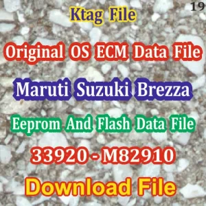 33920-M82P10-MARUTI SUZUKI BREZZA ECM DATA DIESEL
