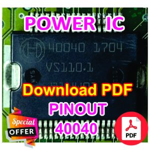 POWER IC PINOUTS IC NO: 40040