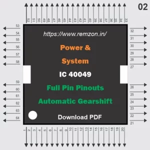 40049 Power And System IC PINOUTS Automatic Gearshift Bosch ECM