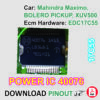 POWER IC 40076 PINOUTS MAHINDRA , BOLERO PICKUP , XUV500 ETC