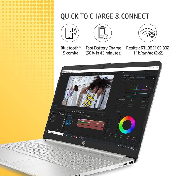HP 15s, 11th Gen Intel Core i3, 8GB RAM/512GB SSD 15.6-inch(39.6 cm) Micro-Edge Anti-Glare FHD Laptop/Alexa Built-in/Win 11/Intel UHD Graphics/Dual...