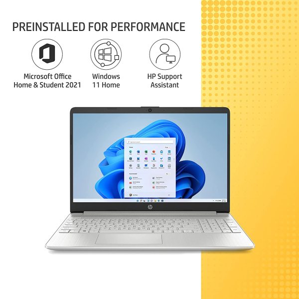 HP 15s, 11th Gen Intel Core i3, 8GB RAM/512GB SSD 15.6-inch(39.6 cm) Micro-Edge Anti-Glare FHD Laptop/Alexa Built-in/Win 11/Intel UHD Graphics/Dual...
