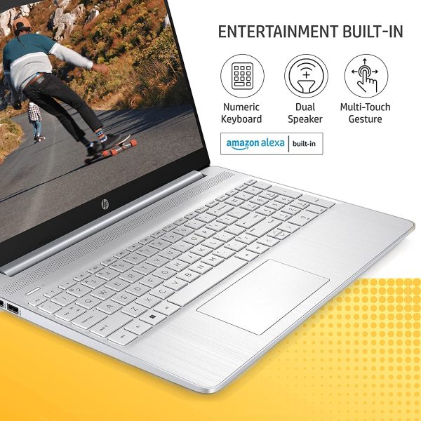 HP 15s, 11th Gen Intel Core i3, 8GB RAM/512GB SSD 15.6-inch(39.6 cm) Micro-Edge Anti-Glare FHD Laptop/Alexa Built-in/Win 11/Intel UHD Graphics/Dual...