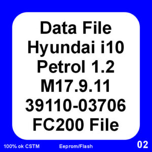 Data File Hyundai i10 Petrol 1.2 M17.9.11 39110-03706 0377 FC200 FIle Eeprom
