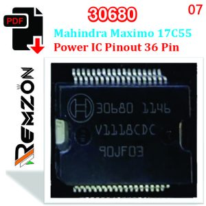 EDC17C55 Mahindra Maximo Power IC 30680 Pinout Diagram