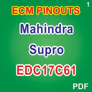 EDC17C61 MAHINDRA SUPRO ECM PINOUTS
