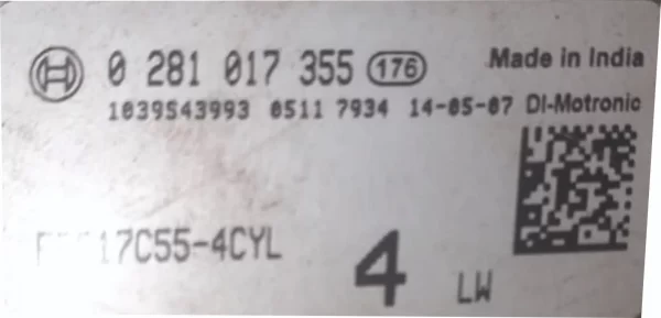 EDC17c55 immo off file mahindra maximo