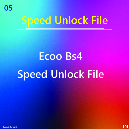 Ecoo BS4 Speed Unlock File