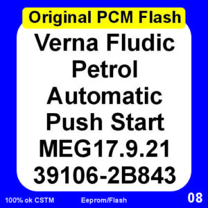 Gear Data Verna Fludic Petrol Automatic Push Start MEG17.9.21 39106-2B843 C713 Original PCM Flash