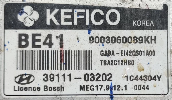 i10 Petrol Automatic MEG17.9.12.1 ECM Ontable Full Pinouts - Image 3