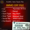 Immo Off File Hyundai i10 Era 2012 model Manual Gear Key Start M17.9.11 39103-02015 0167 FC200 And Ktm Tools File