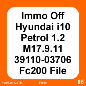 Immo Off Hyundai i10 Petrol 1.2 M17.9.11 39110-03706 0377 FC200 FIle