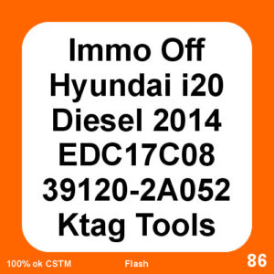 Immo Off Hyundai i20 2014 Diesel EDC17C08 39120-2A052 Ktag Tool