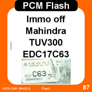 Immo Off Mahindra TUV300 EDC17C63 PCM Flash
