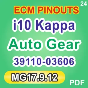 MG17.9.12-i10 Kappa Auto Gear ECM Pinouts