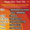 Mahindra Scorpio VLX MHWAK Engine EDC16C39 Diesel 2.2 Automatic Original OS Flash And Eeprom Magic flex Tools File Bosch ECM