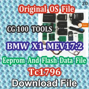 OG-CG100 TOOLS-OS FILE-BMW X1 MEV17.2 Eeprom And Flash File-TC1796