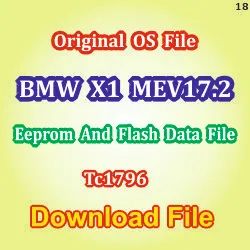 OG OS FILE BMW X1 MEV17.2 Eeprom And Flash File