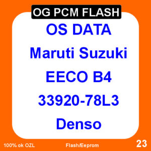 OS DATA Maruti Suzuki EECO B4 33920-78L3 Denso OG PCM Flash Tool