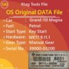 OS Data File Grand i10 Magna 2013 Petrol Key Start Manual Gear ME17.9.11.1 BE01 39111-03200 Ktag File