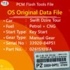 OS Data File Swift Dzire Tour Petrol + CNG ME17.9.61 PCM Flash Tools