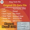 OS Data File Fiat Punto 2010 Diesel Key Start Manual Gear SDE 75HP Bs3 3553-Z790 7-B04C29J Io32 51862567 Ktag Tools File
