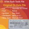 Original OS Data File i10 GRAND Petrol MANUAL GEAR KEY START ME17.9.11.1 NUTRAL 0261S19174 39113-03201 B321 ktm tools file