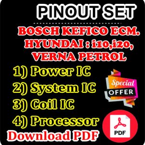 IC PINOUT SET BOSCH KEFICO ECM HYUNDAI i10,i20, VERNA PETROL-1