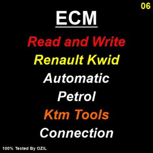 Read and Write ECM Renault Kwid Automatic Petrol Ktm Tools Connection