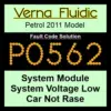 Fault Code Solution P0562 System Module System Voltage Low Car Not Rase Verna Fluidic Petrol 2011 Model