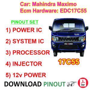 EDC17C55-IC PINOUT SET-Mahindra Maximo ECM