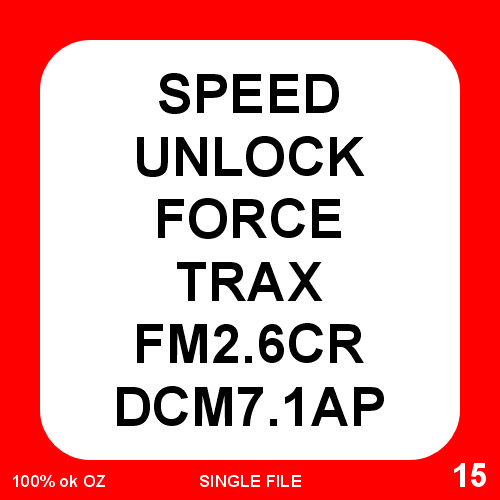 15-SPEED UNLOCK FORCE TRAX FM2.6CR DCM7.1AP