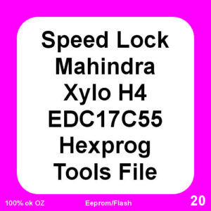 Speed Lock Mahindra Xylo H4 EDC17C55 Hexprog Tools File
