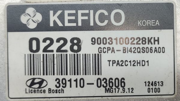 Processor IC Pinouts Automatic Gearshift Bosch kefico,i20,i10,verna For Engine Main Microprocessor [TC1762] ECM PART NO: M17.9.12 - Image 4