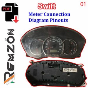 Swift Meter Connection Pinouts Diagram 34100M74XEO 34100-86JA SVA2C53286321-01