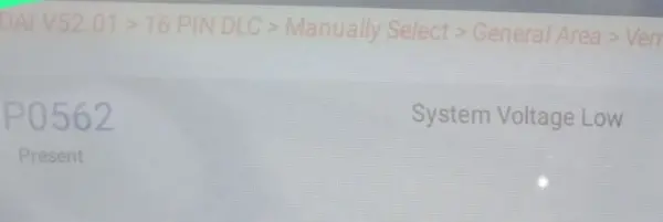 Fault Code Solution P0562 System Module System Voltage Low Car Not Rase Verna Fluidic Petrol 2011 Model