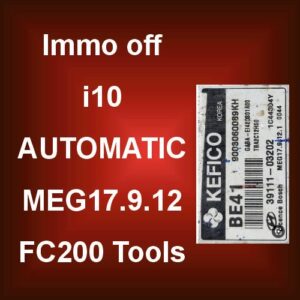 Immo off i10 AUTOMATIC MEG17.9.12 FC200 Tools