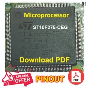i10,i20,Verna Petrol Bosch Kefico ECM Microprocessor ST10F275-CEG IC Pinouts H/W: M7.9.8