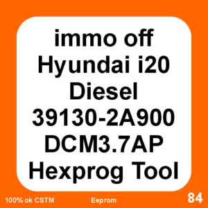 immo off Hyundai i20 Diesel 39130-2A900 DCM3.7AP Hexprog Tool