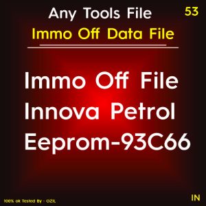 Immo off File Innova Petrol Eeprom 93C66