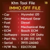 immo off hyundai i20 diesel manual gear mechanical key EDC17C08 39111-2A060 0281015495